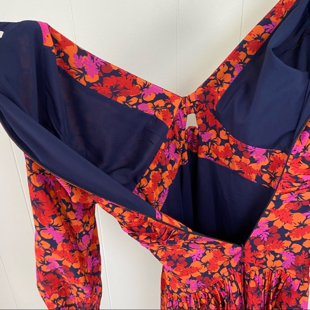 Derek Lam Talia Floral Babydoll Cutout Dress - Picture 7 of 16